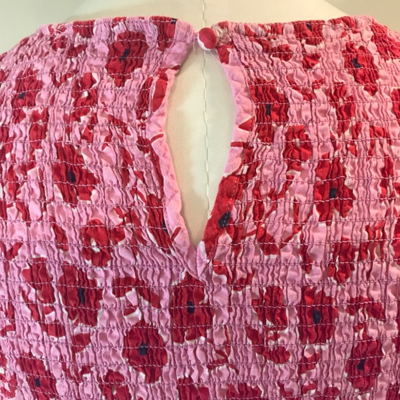 Vineyard Vines 🌸 Rock Rose 🌹 floral smocked MIDI pockets dress - Picture 6 of 16